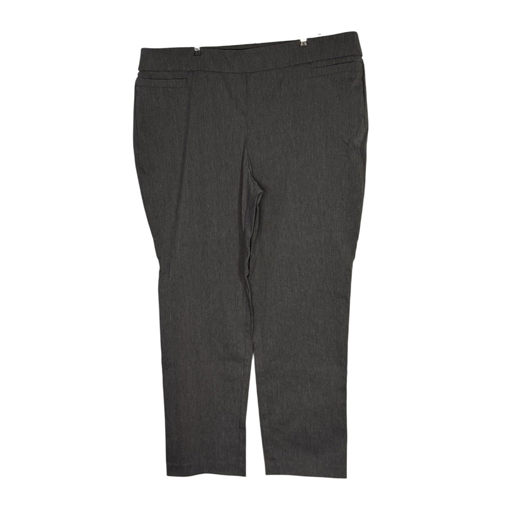 Briggs New York Gray Dress Pants Slacks STRETCH Women's Size 18W